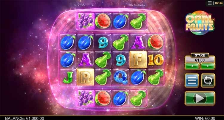 opal fruits slot reels